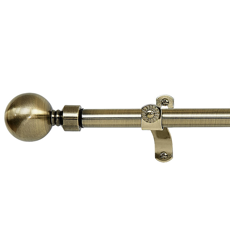 Tringle à rideaux simple Crutcher, H 1 po x l 120 po x P 1 po