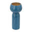 Vase Dany, texture crocodile, base étanche, aluminium bleu 10 pouces