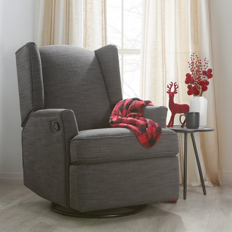 Swivel Rocking Recliner Chair For Adults,360° Swivel Upholstered Corduroy Manual Reclining Chair,Glider Rocker Single Sofa Chair,Small Recliners For Small Spaces,Nursery,Living Room,Bedroom(Beige