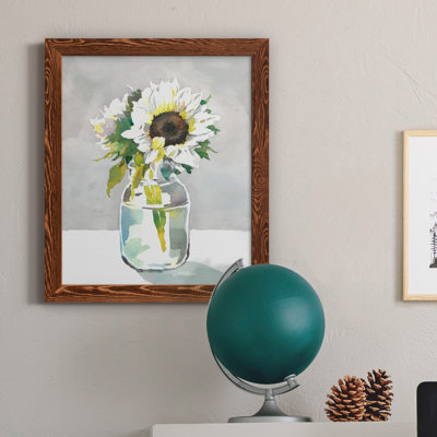 Tournesol I - peinture sur toile encadrée