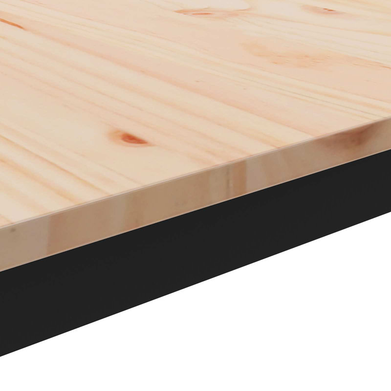 Coffee Table, Natural, Black, 36cm. H x 60cm. L x 30cm. W