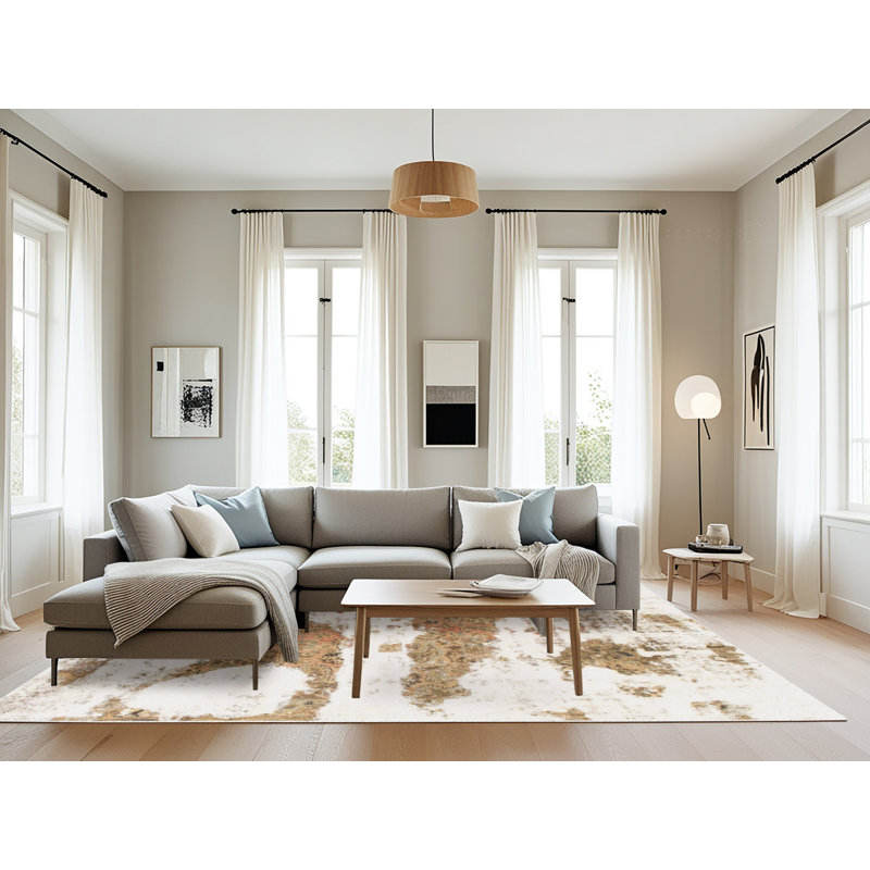Tapis abstrait moderne 834, Rectangle 8 pi x 12 pi
