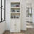 Vertical Tower Cabinet with 3 Adjustable Shelves and USB Charging, Space-Saving Storage Unit for Bedroom/Office-1318711489