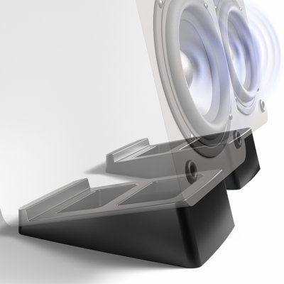 Petits supports de haut-parleurs de bureau en angle - paquet de 2
