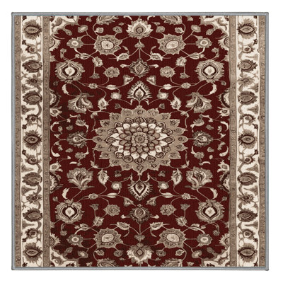 Machine Washable Persian Gray Area Rug
