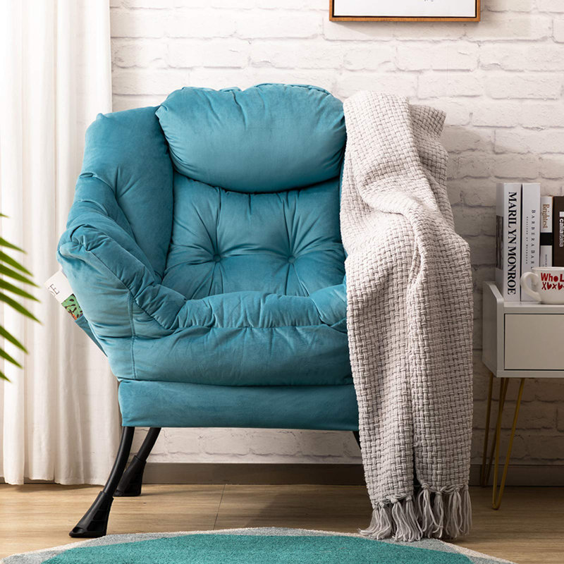 Armchair Accent Chair Lazy Chair, Blue