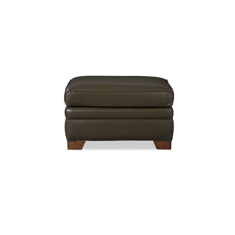 Copola Ottoman, Brown Genuine Leather