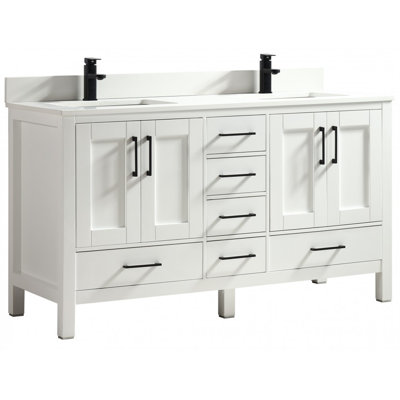 Goli 59'' Double Bathroom Vanity Base Only