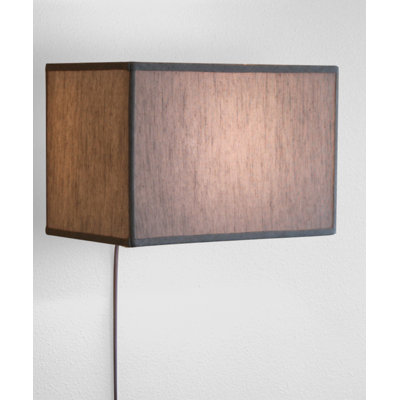 11'' H x 10'' W Linen Rectangle Wall Sconce Shade