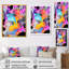 "Peinture rose et bleue Fusion II"-556713323-556713322