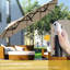 Parasol de jardin double de 9,5 pi avec inclinaison et manivelle, 3 évents, 12 nervures, brun pour la terrasse, couverture inclinable, manivelle, brun clair