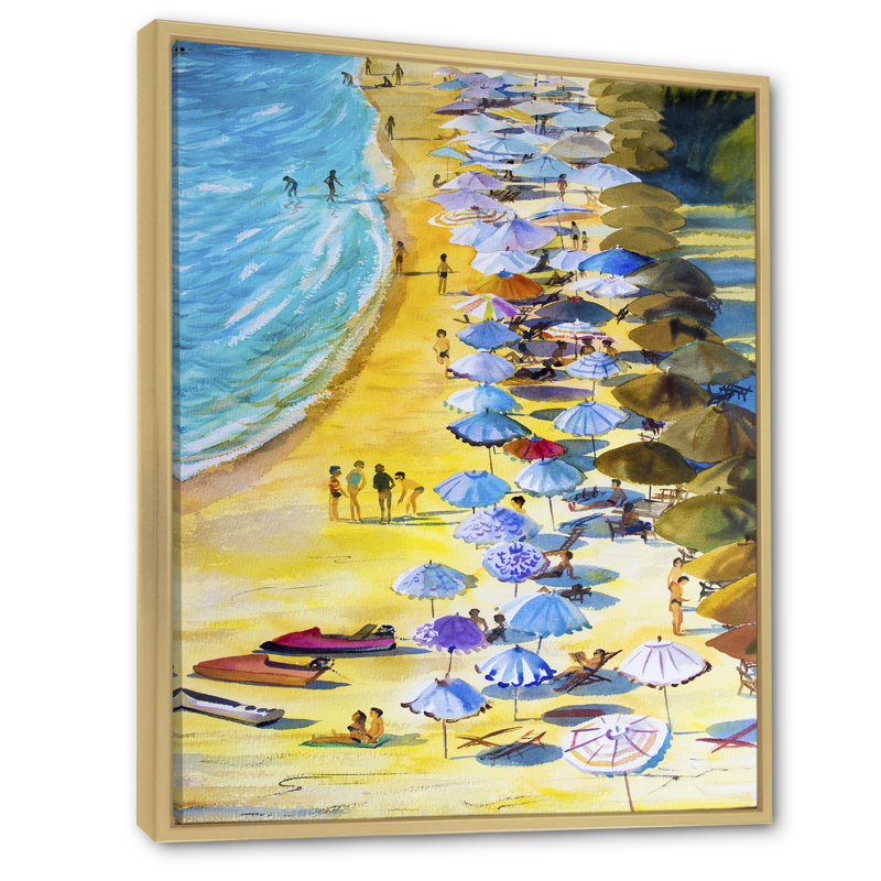 Art mural sur toile, "Aster Pastel Beach California"