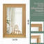 Miroir décoratif 24 po x 36 po en rotin-1899661712