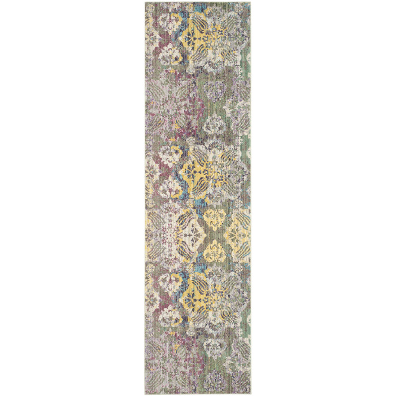 Thanh Performance Floral Rug, Runner 2'3" x 8'