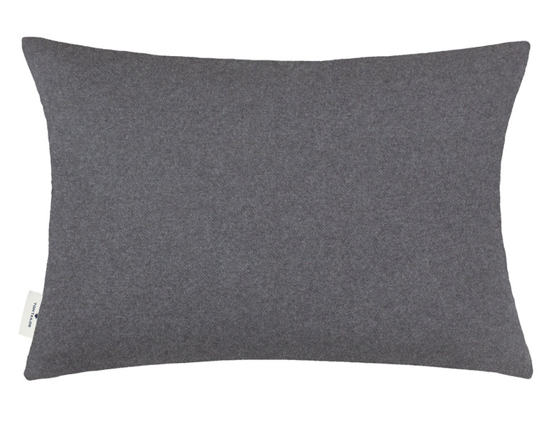 Rectangular Lumbar Cushion, Grey/Red