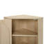 Armoire d'angle, avec une porte en rotin, une table d'angle autoportante conçue pour les petits espaces