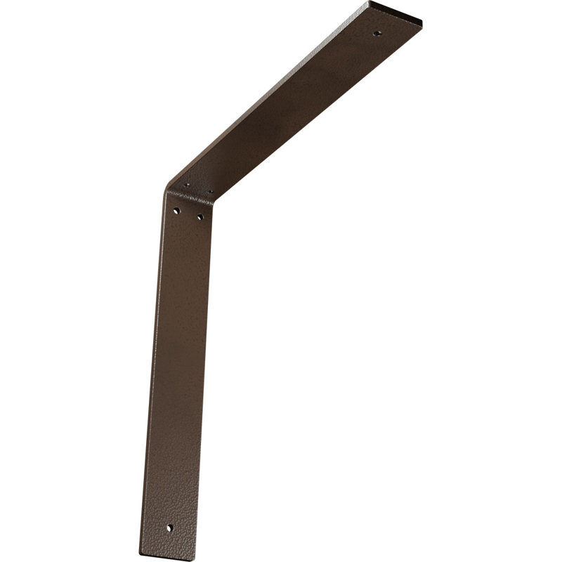 Support en acier Hamilton, H 14 po x l 2 po x P 14 po, Hammered Brown