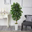 Faux Ficus Tree in Clay Planter-572805254-572805255
