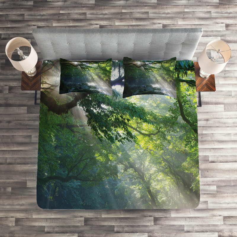 Forest Rustic Polyester Coverlet