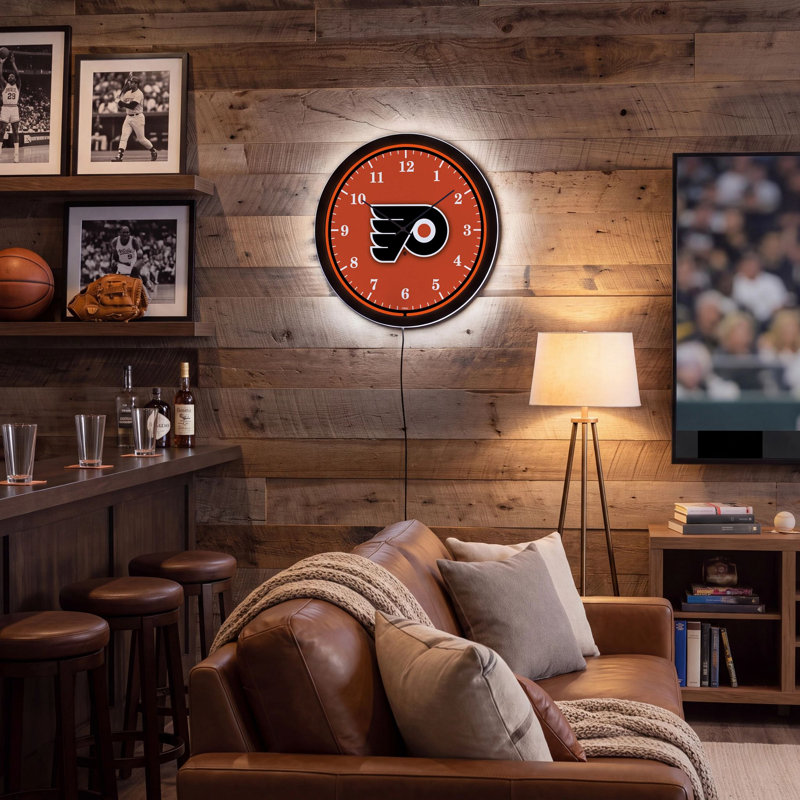 LED Wall Clock, Round, Philadelphia Flyers, Philadelphia Flyers