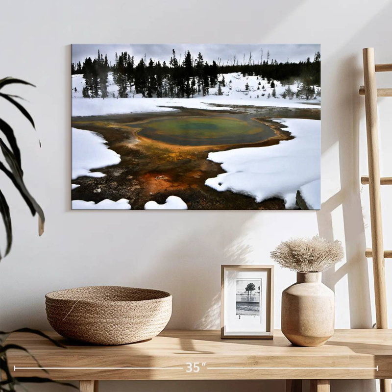 Alvord Yellowstone Winter Geyser, 16'' H x 24'' W