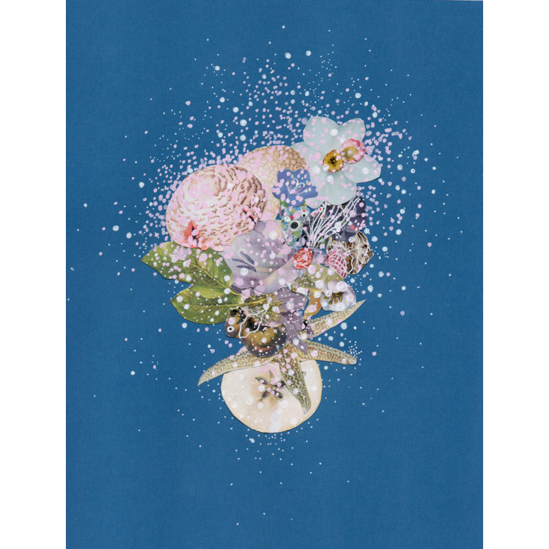 Moon Peony Print by JennBrown, 21.25" H x 17.25" W x 0.875" D