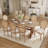 French Style Vintage Rattan Back Dining Chairs Side Chairs (Set of 4)-2059969084