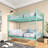 Space-saving Metal Bunk Beds With Storage, Modern Twin Over Twin