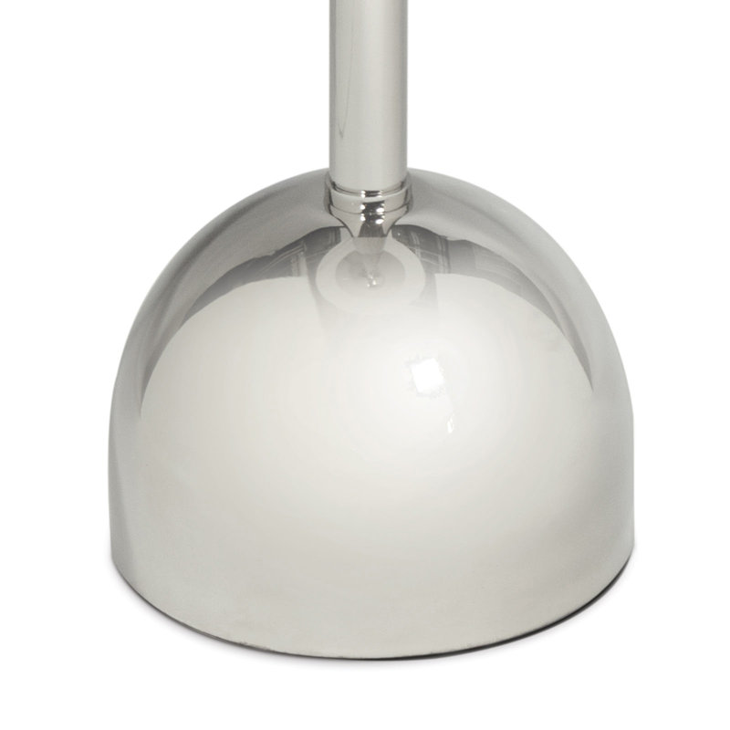 Arthur Marble End Table, Polished Nickel