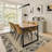 Washable Modern Bordered Hallway Rug, Non-Slip Low Pile Abstract Floral Runner for Kitchen, Laundry, Entryway, Linen-537217113
