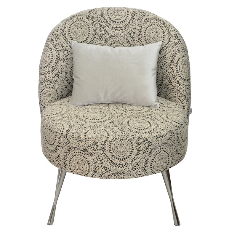 Maroco Upholstered Accent Chair, Beige