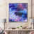 Impression argent sur toile encadrée