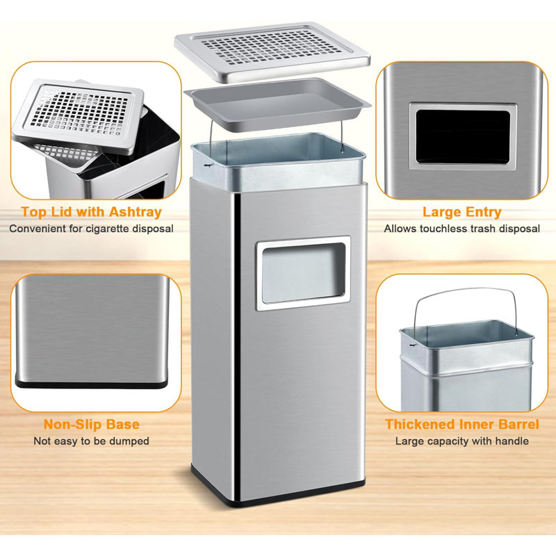 Poubelle commerciale 8Gal / 30L