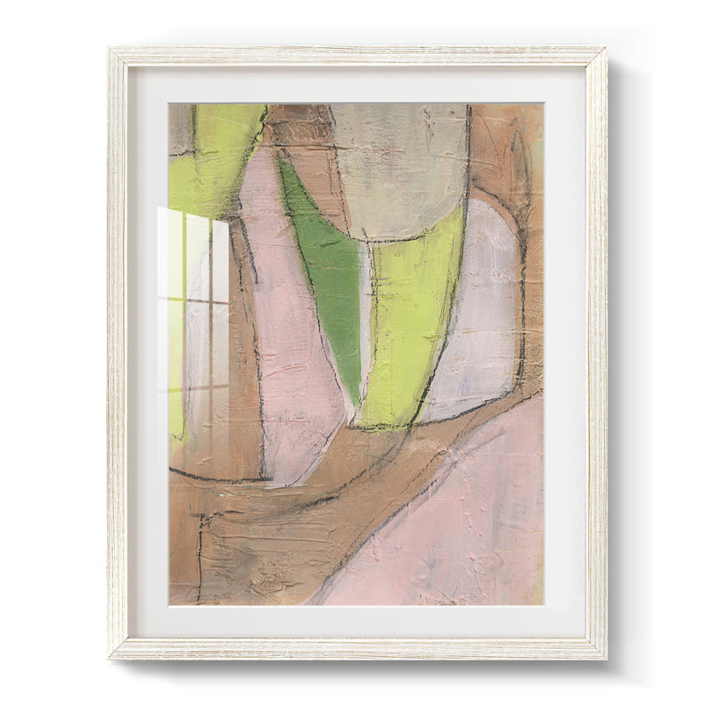 Many Layers I -Framed Print, 19.5" H x 16.5" W, White
