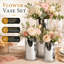  Ensemble de 3 vases en argent