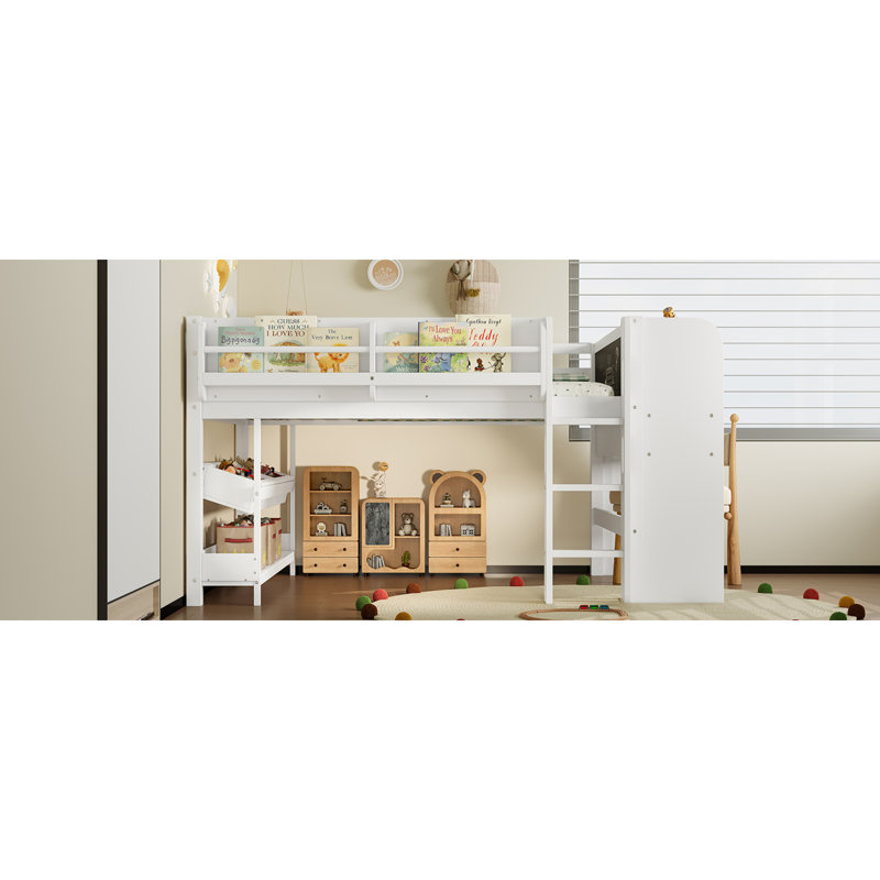 Lits en bois multifonctionnels peu encombrants, style loft moderne pour la maison