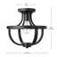 Plafonnier encastré 1 lumière noir mat Warrensville