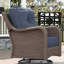  8 Piece Wicker Outdoor Furniture Set with 6-inch Comfy Cushions, High Back Patio Furniture Set with Swivel Rocking Chairs and Fire Pit Table-1581578513-1581578514
