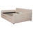Full Size Upholstered Daybed With Trundle And Wood Slat Support-223915948