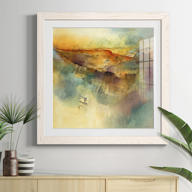 Canyon Zephyr - peinture encadrée, H 35,5 po x l 35,5 po x P 1,5 po, Papier blanc