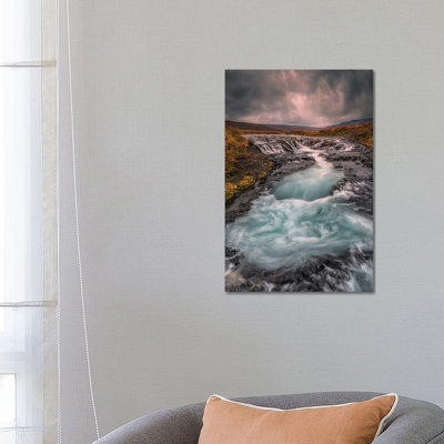 Bruarfoss by Larry Deng - Wrapped Canvas Print