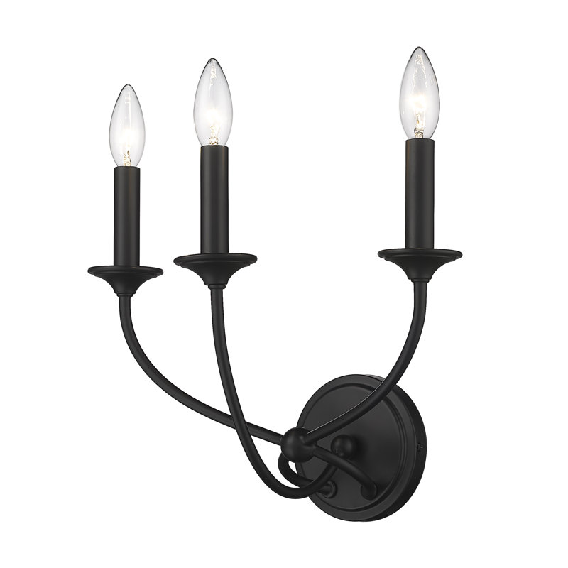 Steel Candle Wall Light