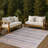 Machine Washable Indoor/Outdoor Chantille ACN2742 Striped Rug-2068726039-2068726053
