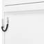 Queen Bed Of White, Wall - Mounted With Stripes, Large Storage, And 6 8 Inch Mattress Compatibility White Size Decorative Panels, Functional 600 Lbs Support