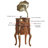 Brown+Gold Free Form Solid Wood+Copper Media Players