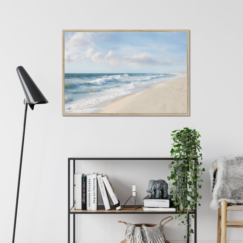 Hamptons II by James McLoughlin - Print, 65cm H x 95cm W, Natural Wood Framed Paper Print