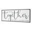 Décoration murale fabriquée à la main «And So Together Together It's A Life qu'ils ont adoré»