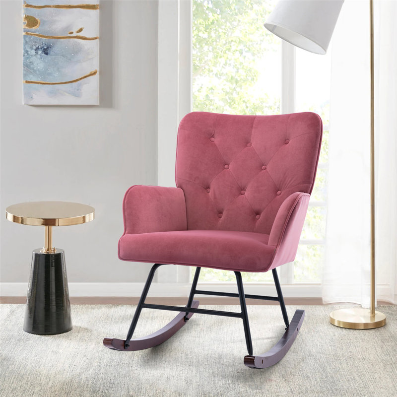 Chaise berçante McRae-Helena, Rose