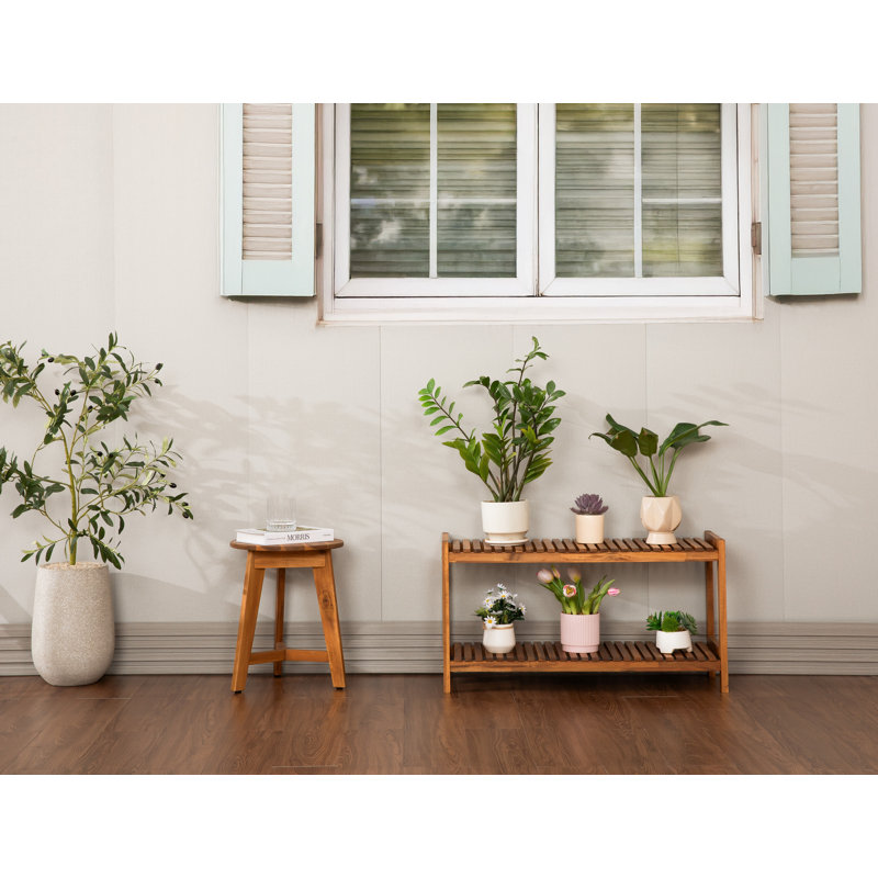 8 Pairs Solid Wood Shoe Rack