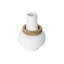Petit vase de table Contour Small avec accents en bois et finition mate-123273979-123273978